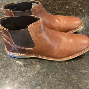 Steve Madden Men's Tan Brown Leather Chukka Boots